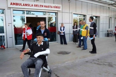 Beyşehir Devlet Hastanesinde tatbikat