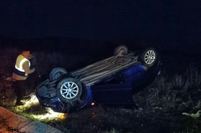 Bilecik’te takla atan otomobilin sürücüsü yaralandı