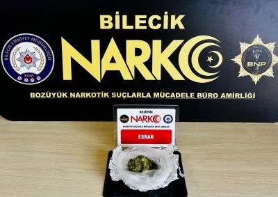 Bilecik&rsquo;te uyuşturucu operasyonu: 1 g&ouml;zaltı