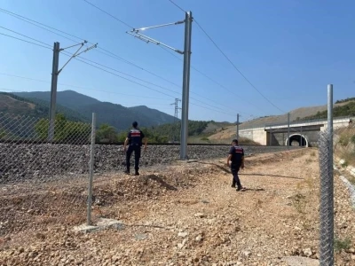 Bilecik&rsquo;te YHT hattında g&uuml;venlik kontrol&uuml;