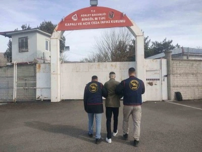 Bingöl’de kesinleşmiş hapis cezası bulunan 1 zanlı tutuklandı