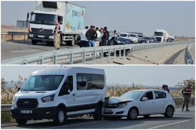 Bismil-Batman Karayolunda Peş Peşe İki Kaza: 2 Yaralı