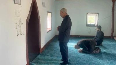 Bismil’de Kuru Duvarda Yeşeren Bitki Cemaati Şaşkına Çevirdi