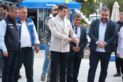 Bodrum Plaj Caddesi&rsquo;nde 2. etap &ccedil;alışmaları başladı