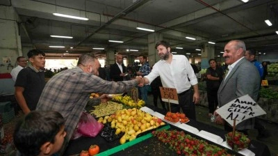 Boltaç pazar yerindeki genel durumu yerinde inceledi