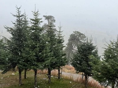 Bolu'nun Yüksek Kesimlerine Ekim Karı Düştü