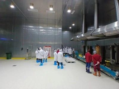 Kanatlı döner üretim tesisinde inceleme yapıldı