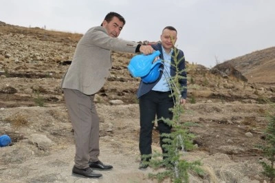 B&uuml;nyan&rsquo;da Milli Ağa&ccedil;landırma G&uuml;n&uuml;&rsquo;nde fidanlar toprakla buluştu