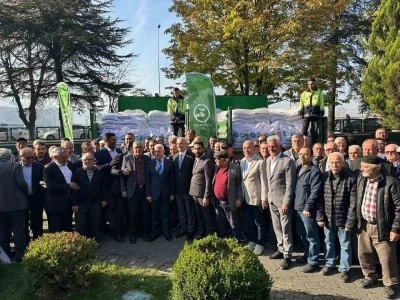Bursa B&uuml;y&uuml;kşehir&rsquo;den &ccedil;ift&ccedil;ilere 47 ton buğday tohumu desteği