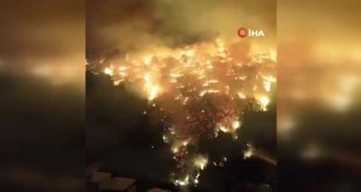 Bursa’da orman yangını Karahıdır Mahallesi’ne ulaştı