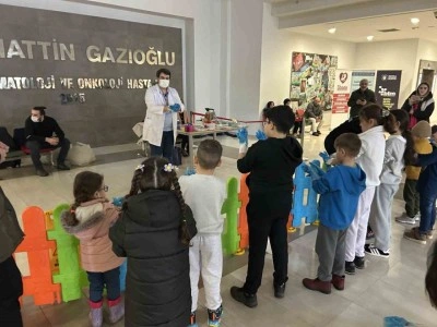 Büyükşehir’den tedavi gören çocuklara moral