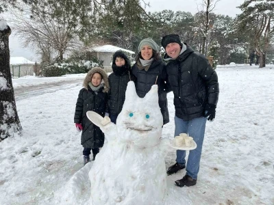 &Ccedil;amlıca&rsquo;da &ccedil;ocuklar karın keyfini doyasıya &ccedil;ıkardı
