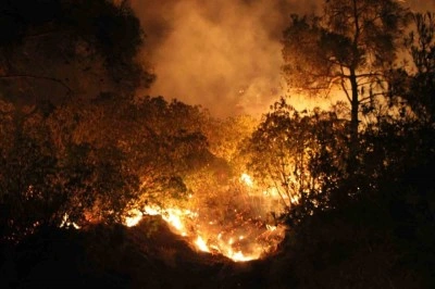Ekiplerin müdahalesi gece sürdü