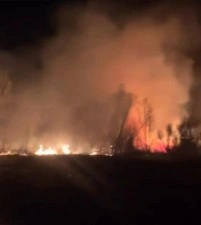 Çankırı’da arazi yangını