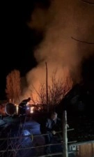 &Ccedil;ankırı&rsquo;da k&ouml;yde &ccedil;ıkan yangında iki ev k&uuml;le d&ouml;nd&uuml;