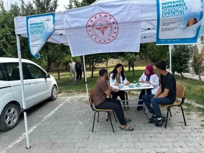 Sigara ile mücadele etkinliği yaptılar