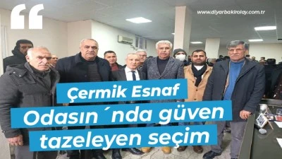 &Ccedil;ermik Esnaf Odası&rsquo;nda G&uuml;ven Tazeleyen Se&ccedil;im