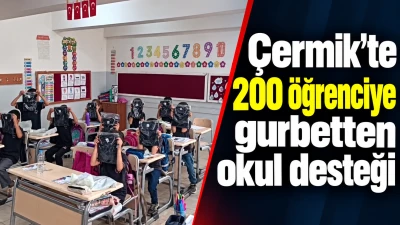 &Ccedil;ermik&rsquo;te 200 &ouml;ğrenciye gurbetten okul desteği