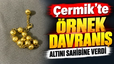 &Ccedil;ermik&rsquo;te &ouml;rnek davranış: Altını sahibine verdi