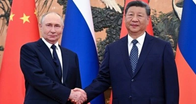 Çin Devlet Başkanı Putin ile bir araya geldi
