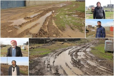 &Ccedil;ınar&rsquo;da Yol Krizi: Kırsal Mahalleler &Ccedil;amurla M&uuml;cadele Ediyor