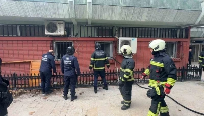 Cuma namazı &ouml;ncesi yangın paniği