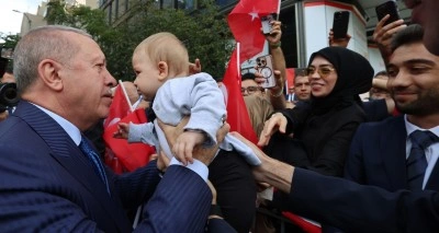 Cumhurbaşkanı Erdoğan’a Türkevi’nde coşkulu karşılama