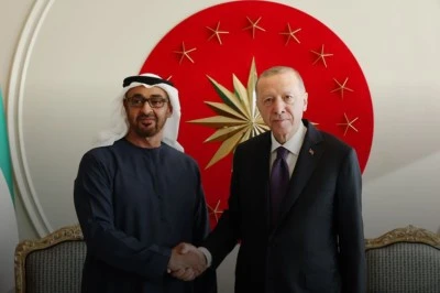 Cumhurbaşkanı Erdoğan BAE Devlet Başkanı Al Nahyan ile görüştü
