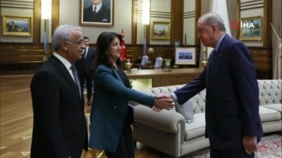 Cumhurbaşkanı Erdoğan, DEM Parti Heyeti'yle Beştepe'de görüştü
