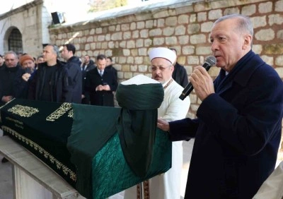 Cumhurbaşkanı Erdoğan, Kasım Yağcıoğlu’nın cenaze törenine katıldı