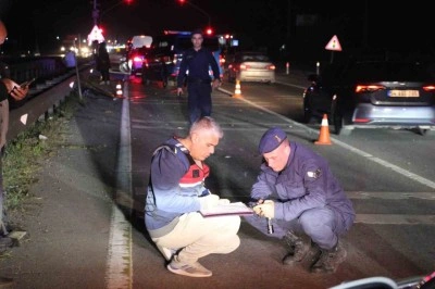 D-100 kara yolunda elektrikli bisiklet ile motosiklet çarpıştı: 1 ölü, 1 yaralı