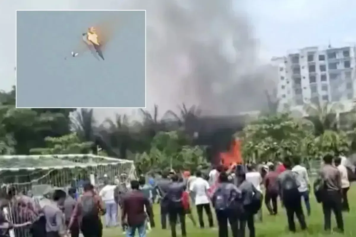 Dakka&rsquo;da G&ouml;ky&uuml;z&uuml;n&uuml; Siyah Duman Kapladı! Korkun&ccedil; Kaza Kamerada