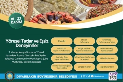 DBB Mezopotamya Gurme Fuarında Diyarbakır mutfağını tanıtacak
