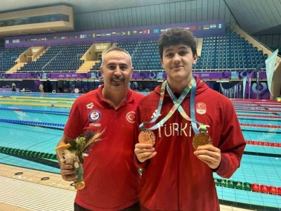 Denizlili y&uuml;z&uuml;c&uuml;den Riyad&rsquo;da tarihi başarı