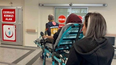 Devrilen elektrikli bisikletin sürücüsü yaralandı