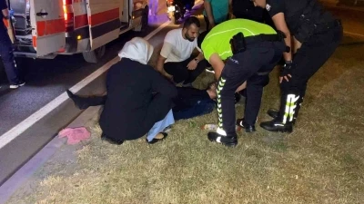 Yaralının annesi onu teselli etti
