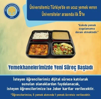 Dicle &Uuml;niversitesi T&uuml;rkiye&rsquo;de En Ucuz Yemek Veren İlk 5 &Uuml;niversite Arasında