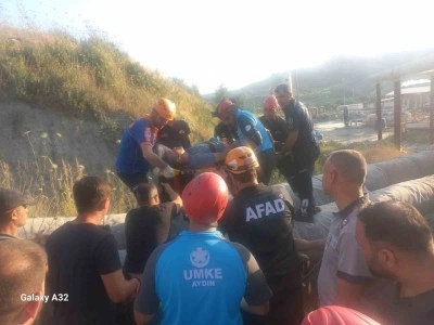 Jeotermal Boru Hattına Çarpan Kamyon Sürücüsü AFAD Ekipleri Tarafından Kurtarıldı
