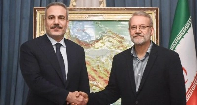 Dışişleri Bakanı Fidan, İran Ulusal Güvenlik Yüksek Konseyi Başkanı Laricani ile görüştü
