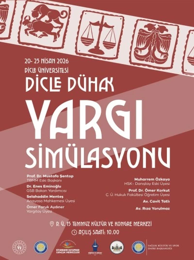Diyarbakır&rsquo;da 120 &Ouml;ğrenci &ldquo;Yargı Sim&uuml;lasyonu&rdquo; Programında Buluşuyor