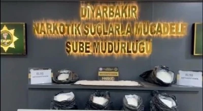 Diyarbakır'da 81 kilo metamfetamin ele ge&ccedil;irildi