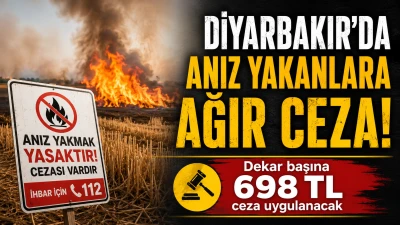 Diyarbakır&rsquo;da Anız Yakanlara Ağır Ceza