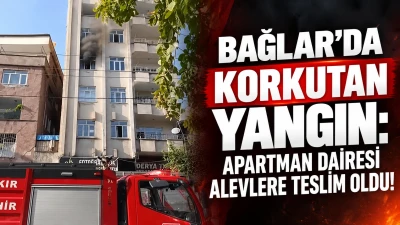 Diyarbakır'da apartman dairesinde yangın