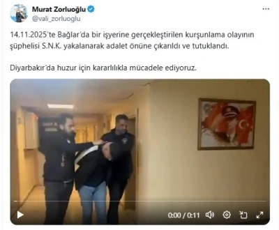 Diyarbakır&rsquo;da bir iş yerini kurşunlayan şahıs yakalandı