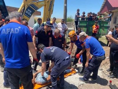 Diyarbakır'da çukura düşen çocuğu AFAD ekipleri kurtardı
