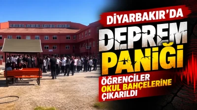 Diyarbakır&rsquo;da deprem paniği: &Ouml;ğrenciler okul bah&ccedil;elerine &ccedil;ıkarıldı