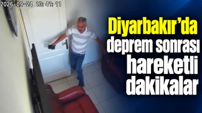 Diyarbakır&rsquo;da deprem sonrası hareketli dakikalar