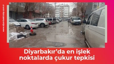 Diyarbakır&rsquo;da en işlek noktalarda &ccedil;ukur tepkisi
