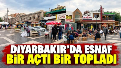 Diyarbakır&rsquo;da esnaf bir a&ccedil;tı bir topladı