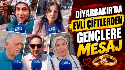 Diyarbakır&rsquo;da evli &ccedil;iftlerden gen&ccedil;lere mesaj